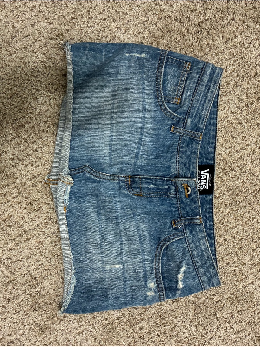 Vans Women's Blue Denim Cutoff Skirt